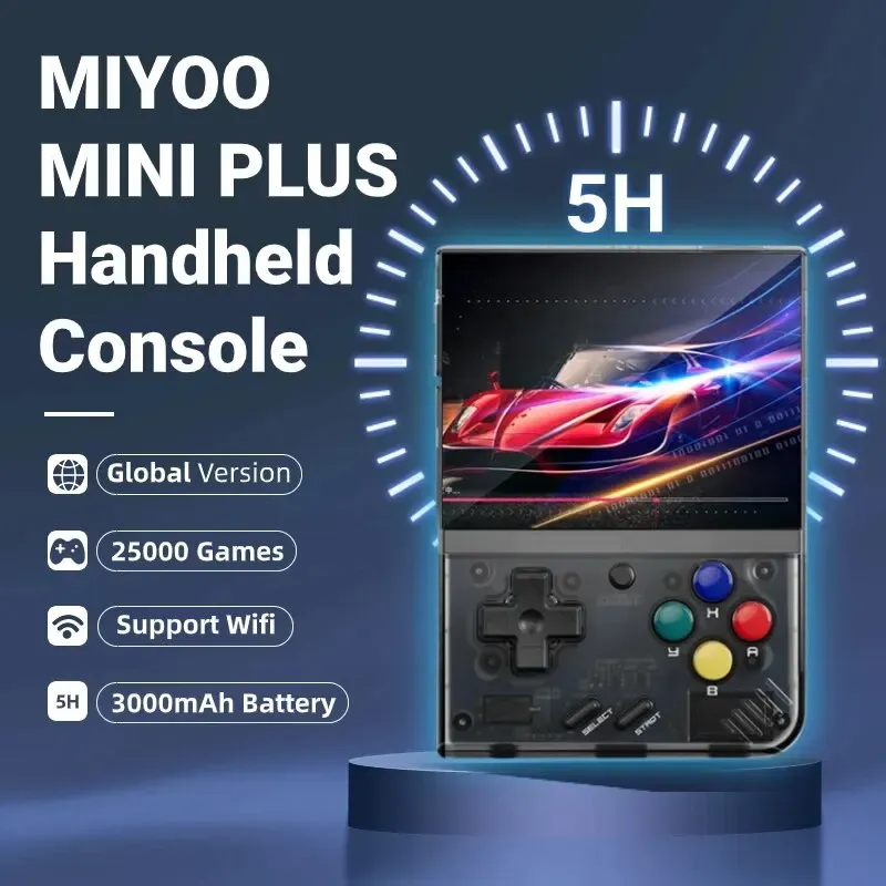 [Taxas Inclusas/Moedas] Mini Console Porttil Miyoo Mini Plus 128gb Com 25 Mil Jogos